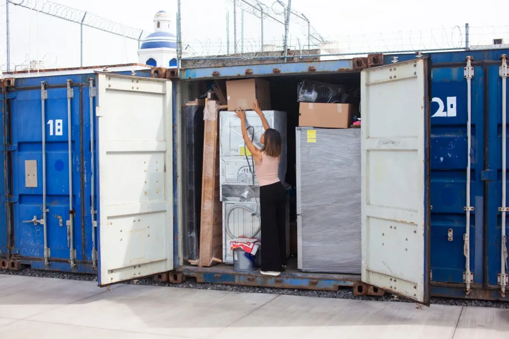 stockage en conteneur
